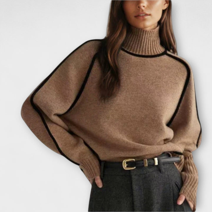 Lori - Pull Col Roulé Doux et Élégant