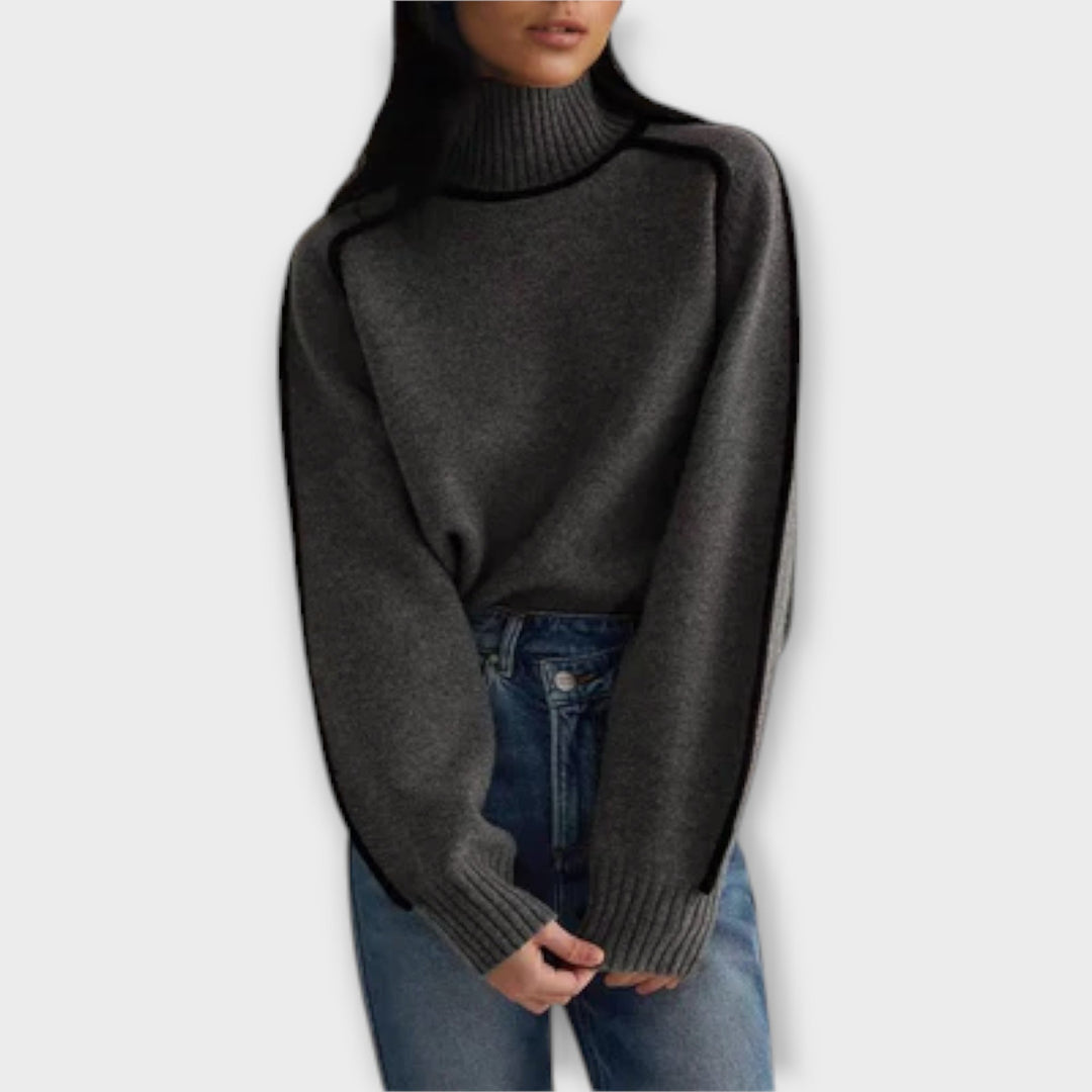 Lori - Pull Col Roulé Doux et Élégant