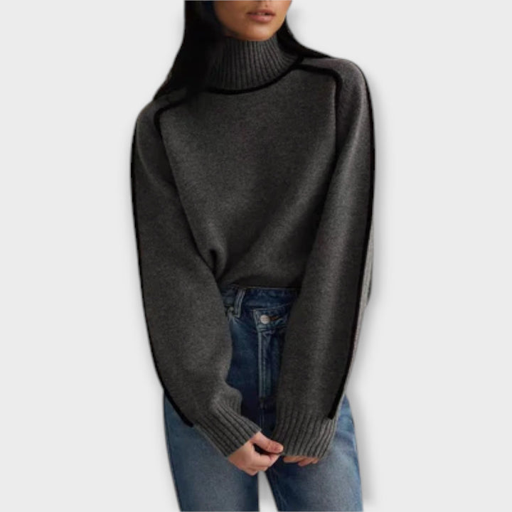 Lori - Pull Col Roulé Doux et Élégant