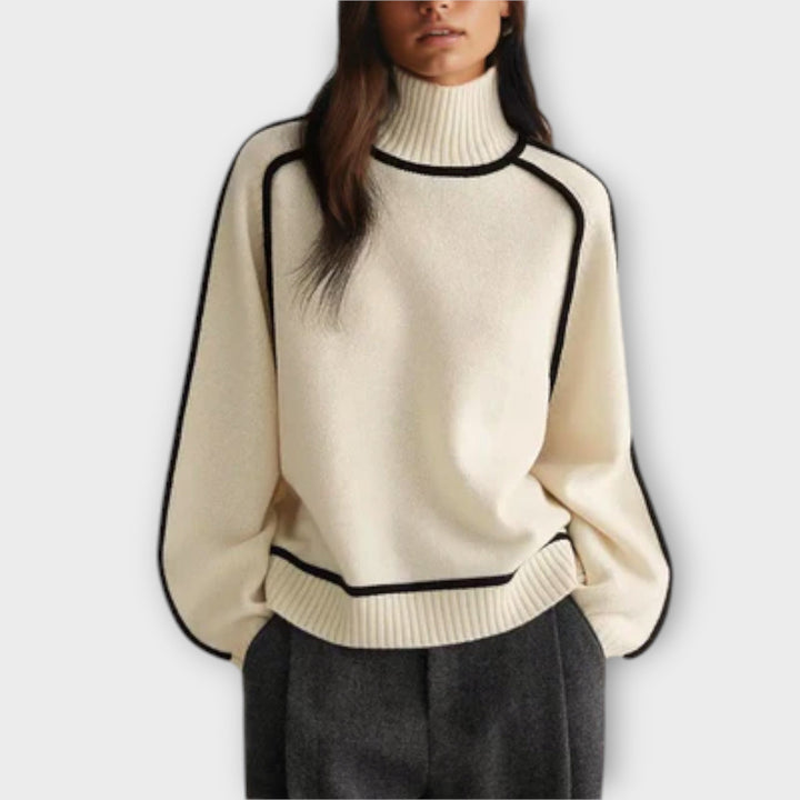 Lori - Pull Col Roulé Doux et Élégant