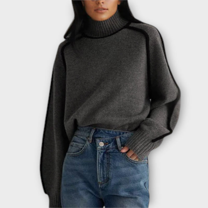 Lori - Pull Col Roulé Doux et Élégant